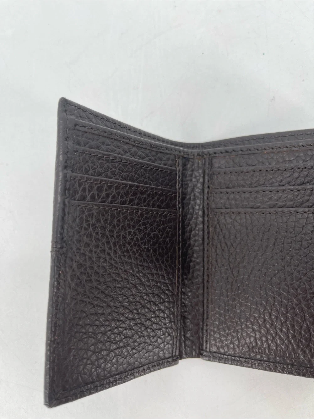 Cole Haan Slim Pebbled Leather Tri-Fold Men’s Wallet